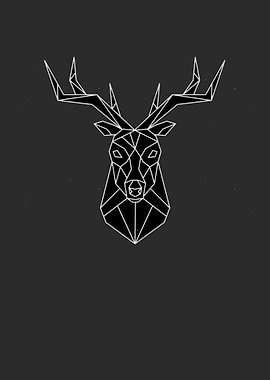 LOW POLYGONAL DEER