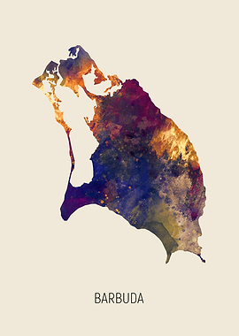 Barbuda Map