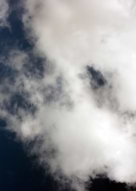 Black air sky with clouds