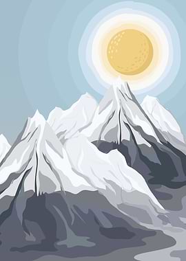 Mountains Sun