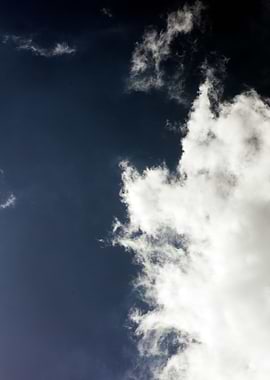 Black air sky with clouds