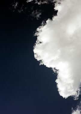 Black air sky with clouds