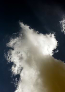 Black air sky with clouds