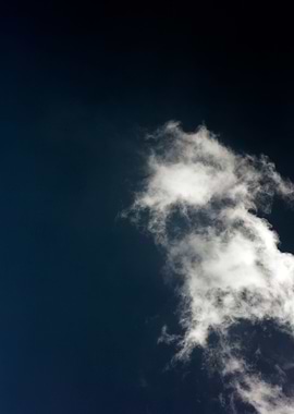 Black air sky with clouds