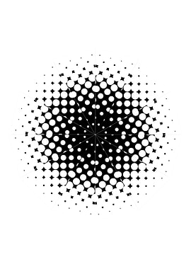 Half Tone Mandala
