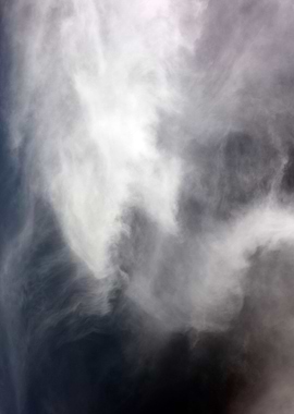 Black air sky with clouds