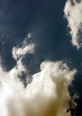 Black air sky with clouds