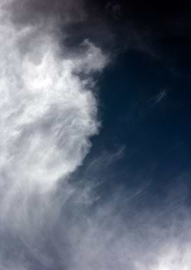 Black air sky with clouds