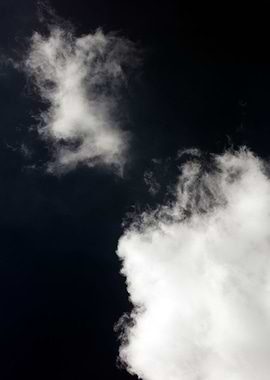 Black air sky with clouds