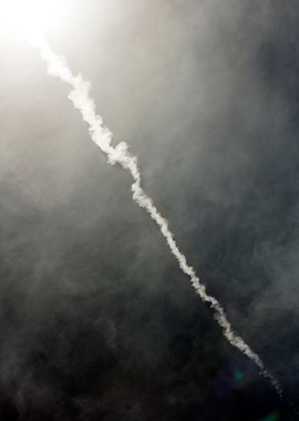 Black air sky with clouds