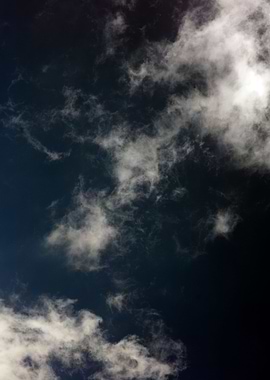 Black air sky with clouds