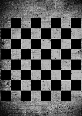 Chess Board Black Metallic