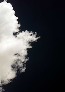 Black air sky with clouds