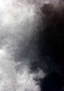 Black air sky with clouds