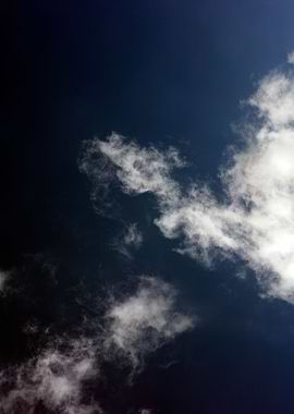 Black air sky with clouds