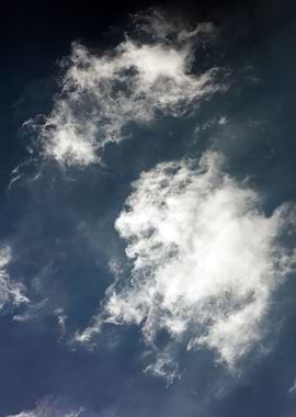 Black air sky with clouds