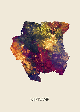 Suriname Map