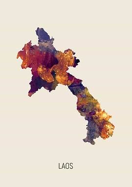 Laos Map