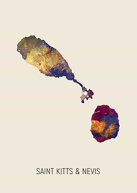 Saint Kitts Nevis Map