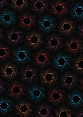dark neon pattern