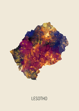Lesotho Map