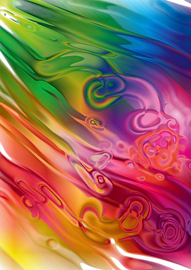 digital rushing stream