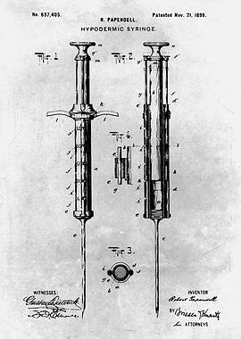 No323 Hypodermic syringe