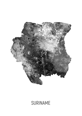 Suriname Map