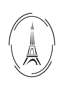 Paris Tour Eiffel Noir