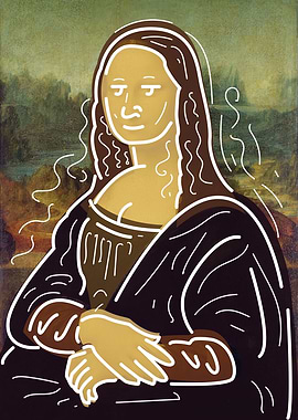 Mona lisa vector