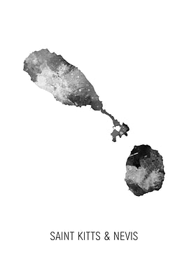 Saint Kitts Nevis Map