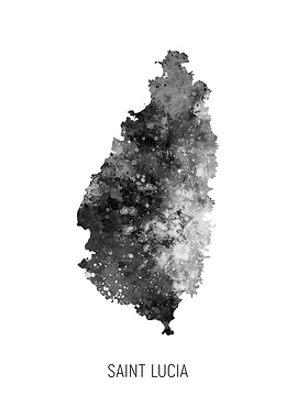 Saint Lucia Map