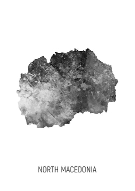 North Macedonia Map