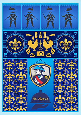 Funny French Bar Poster