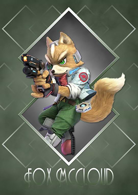 Art Deco Star Fox McCloud