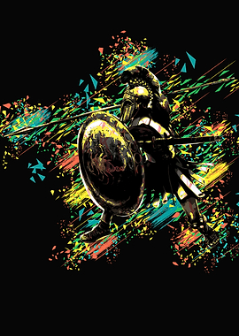 Greek Warrior Artwork