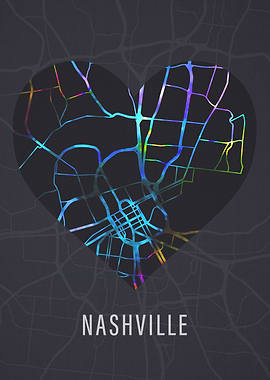 Nashville City Street Map