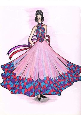 Colorful Flare Dress