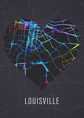 Louisville City Street Map