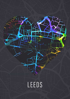 Leeds England City Streets