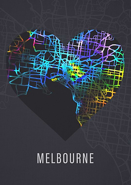 Melbourne City Street Map