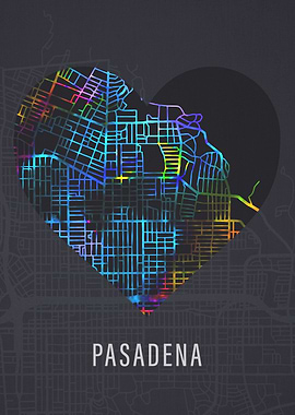Pasadena City Heart Map
