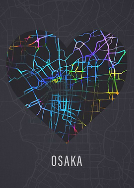 Osaka Japan City Heart