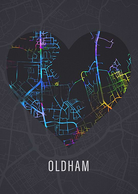 Oldham England City Street