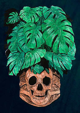 Monstera skull