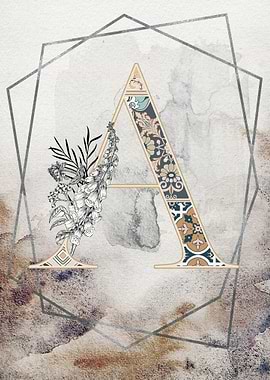 Capital Letter A Initial
