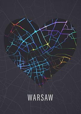 Warsaw Poland City Street