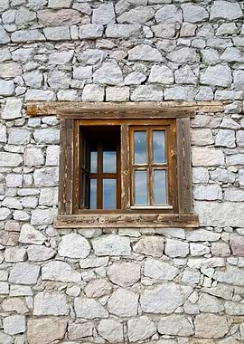A wooden window
