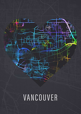 Vancouver Canada City Map