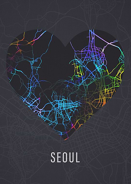 Seoul South Korea City Map